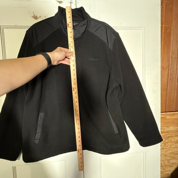 Calvin Klein Tech Fleece Men’s Fleece Jacket Black Size XL Full Zip - Picture 4 of 13